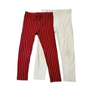 Tea Collection Sparkle Stripe Leggings Bundle Size 4